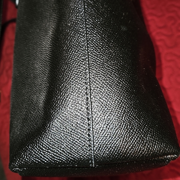 Coach Black Leather Tote Bag - Picture 7 of 11